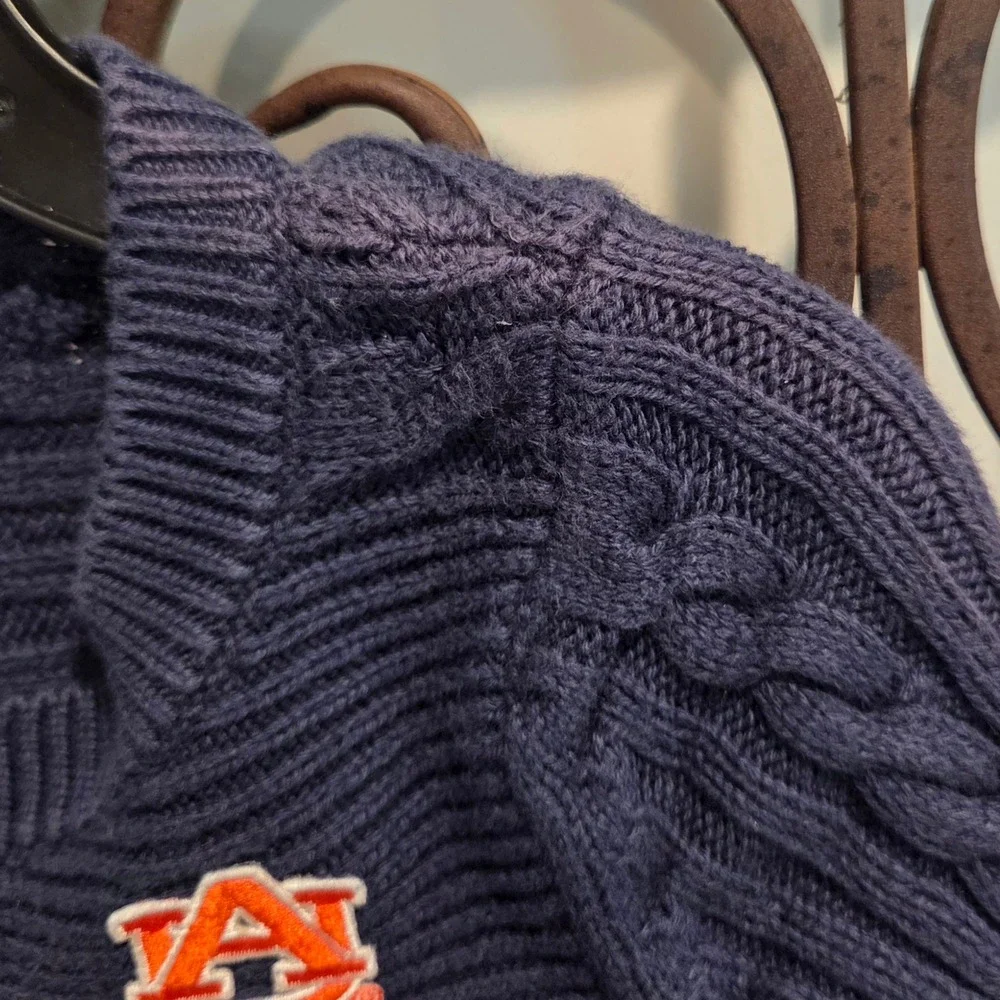 Creative Knitwear Auburn Tigers Baby Girls Dress 18 M Navy Blue Knit Sweater